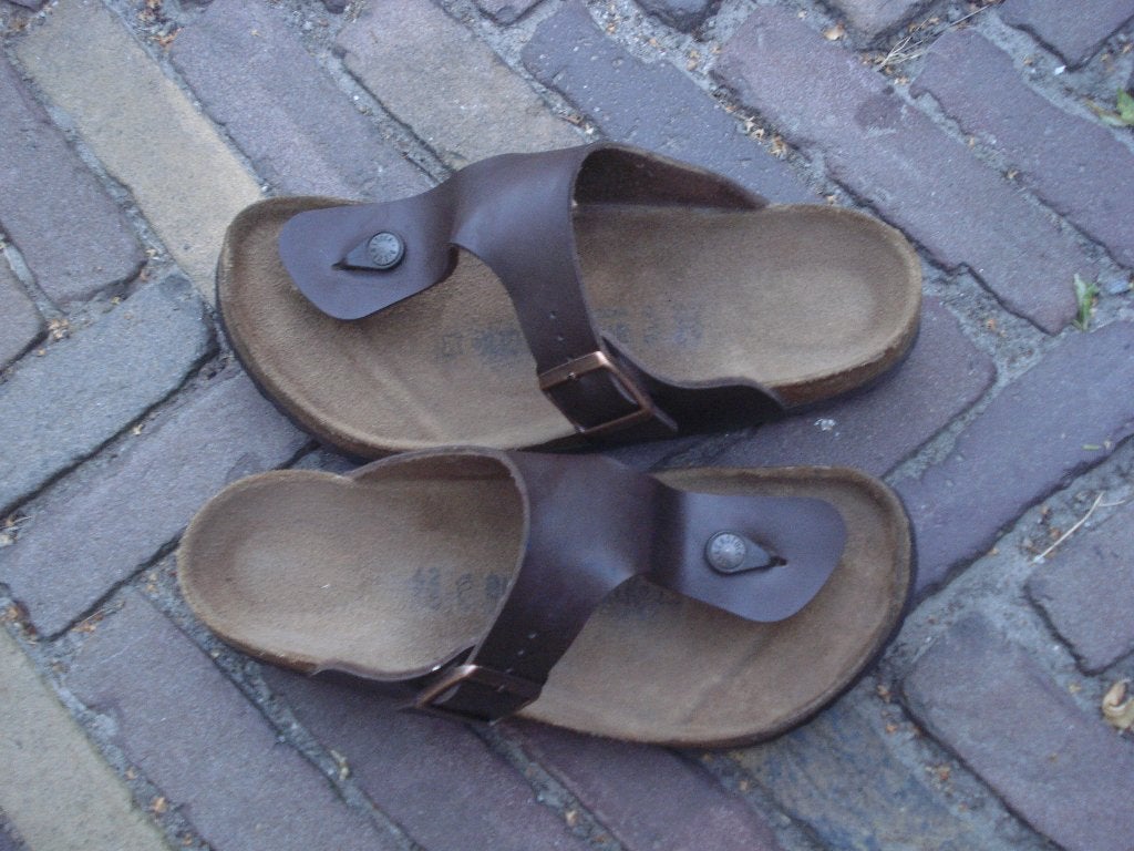BIRKENSTOCK RAMSES BRUIN 42 NU GRATIS VERZENDING PER POST, Slippers, Bruin, Verzenden, Zo goed als nieuw