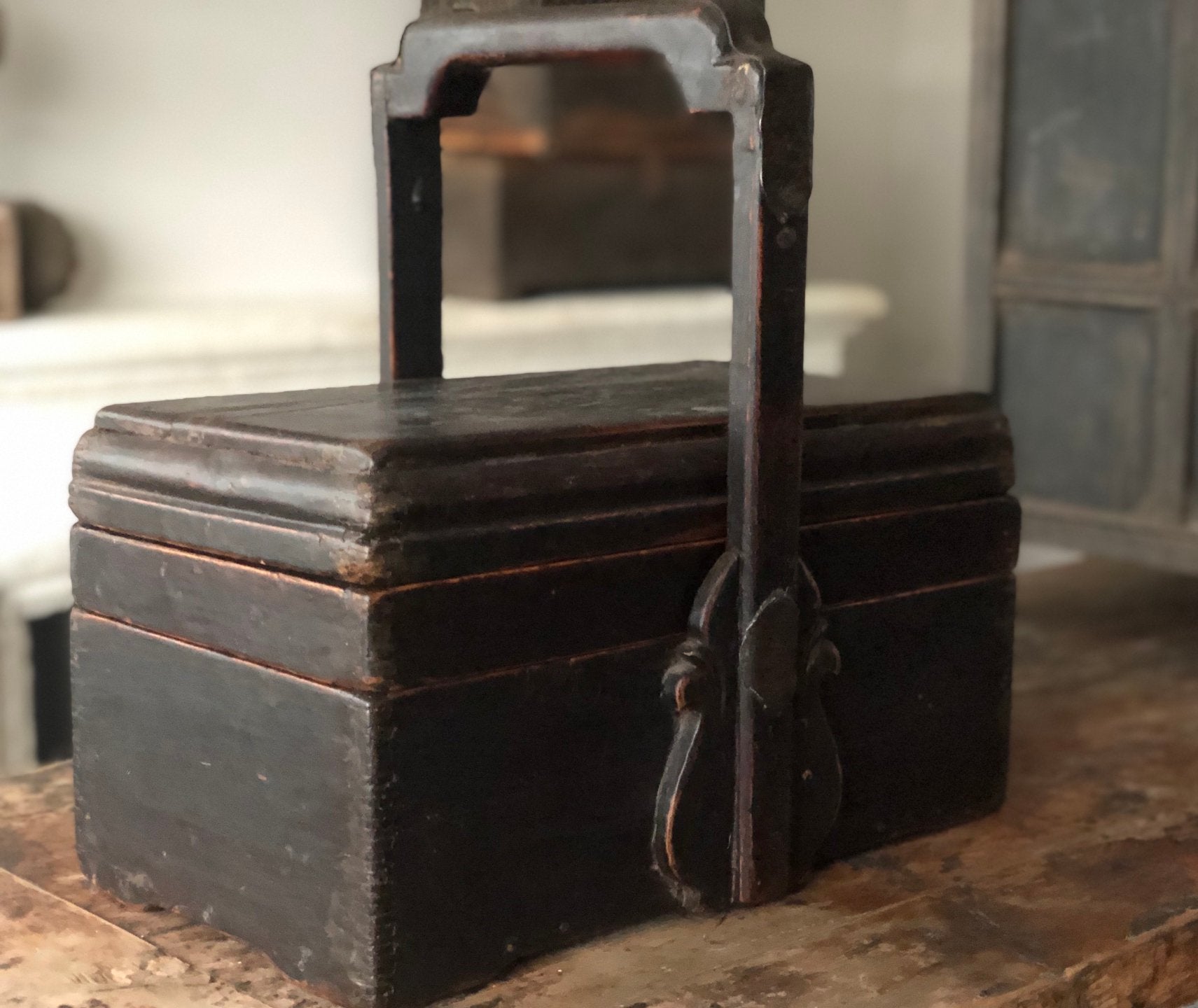 Oude Chinese lunchbox foodbox, Ophalen