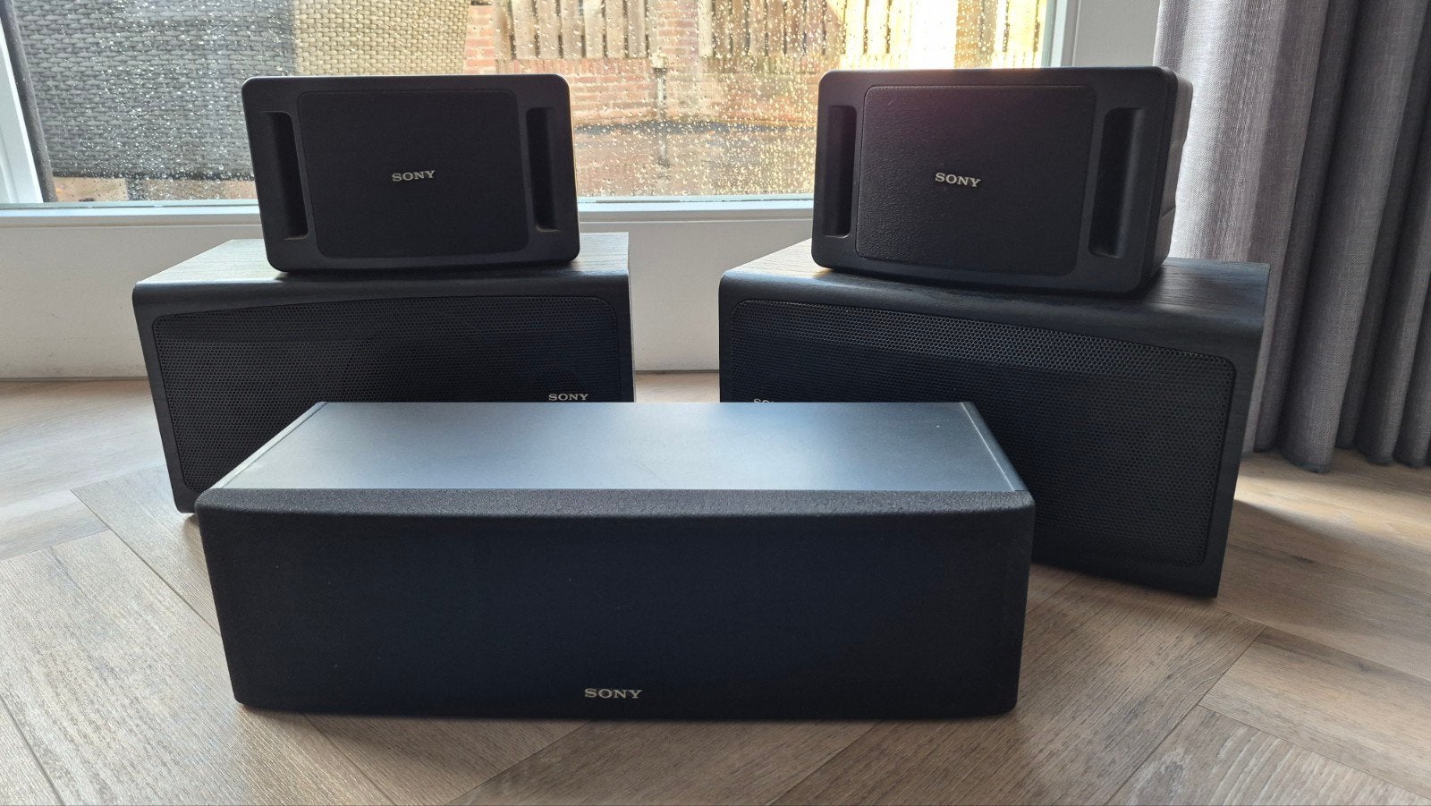 Sony set 1x SS-CN2 2x SS-B1 2x SS-V99AV, Ophalen, Gebruikt, 60 tot 120 watt, Surroundset