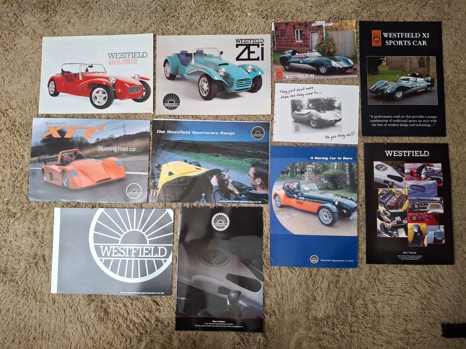 lot autofolders Westfield Sportscars, Verzenden, Zo goed als nieuw, Algemeen