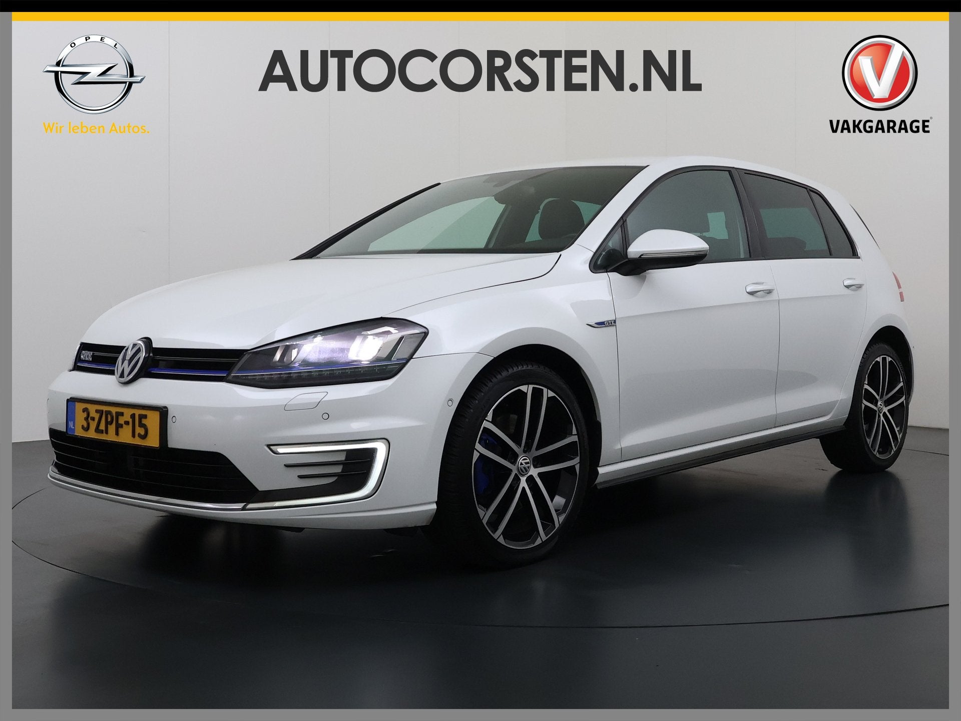 Volkswagen Golf GTE 204pk PHEV Hybrid AUT-6 Adap.Cruise Came, 8 kWh, Gebruikt, 4 cilinders, Wit