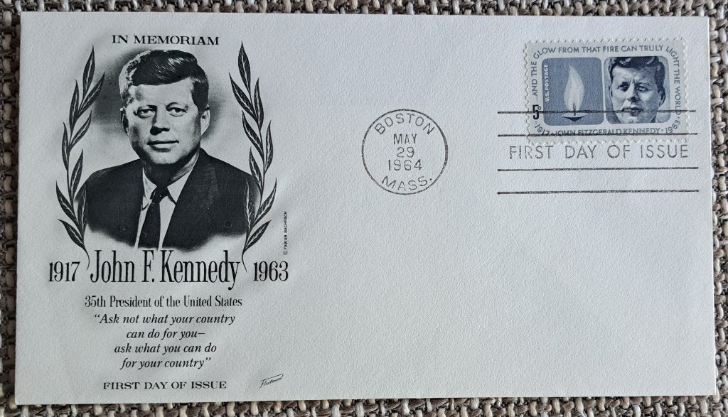 Envelop: John F. KENNEDY - 1964, Ophalen of Verzenden, Envelop