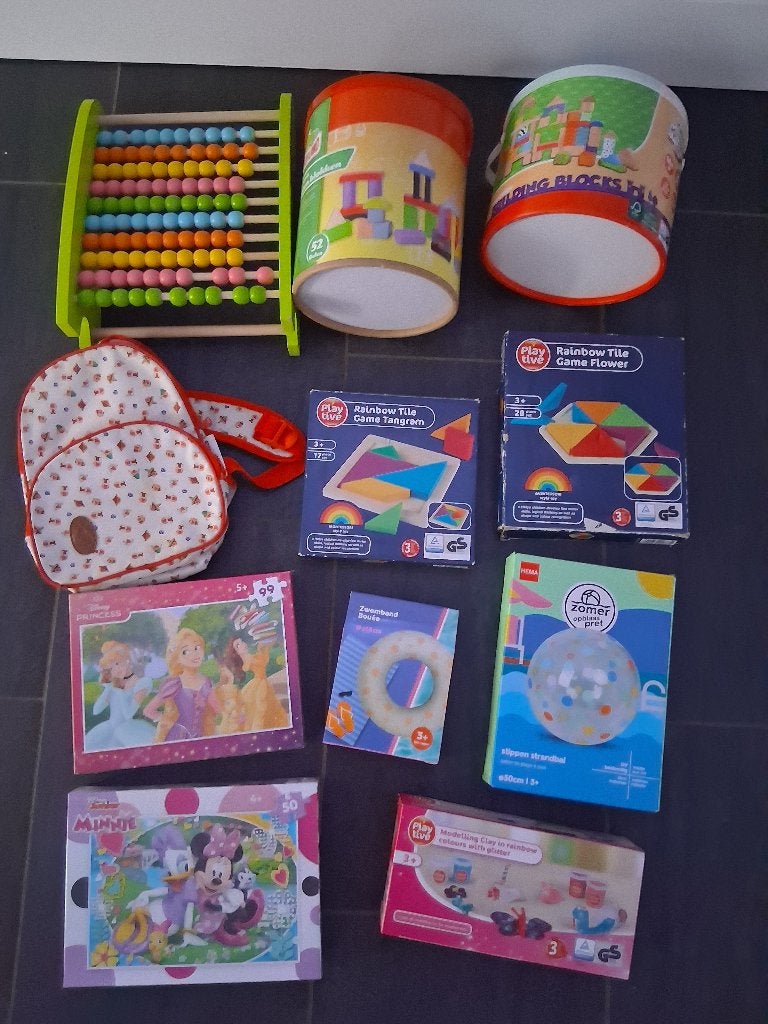 Speelgoed nieuw/zgan: hout, puzzels, klei, rugzak, zwemband, Ophalen, Nieuw, Overige typen