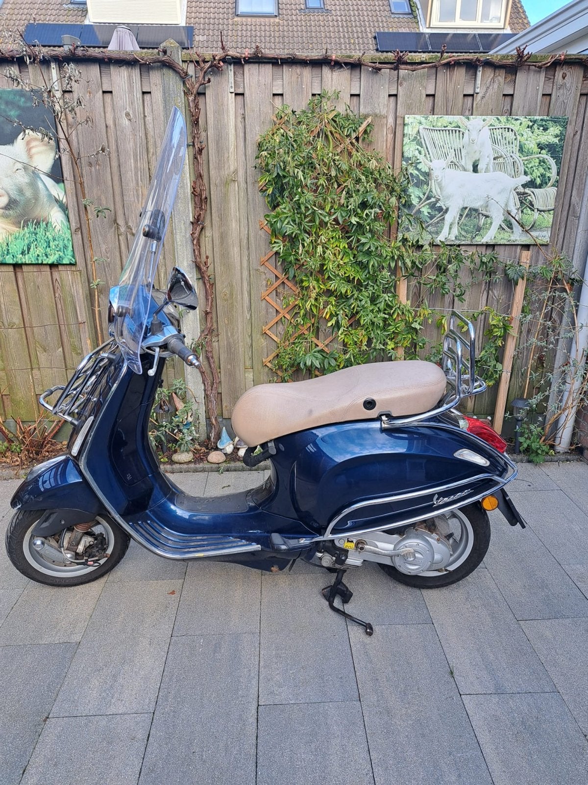 Vespa Primavera 50 BJ 2015 incl. helm en slot, Ophalen, Gebruikt, Benzine, Overige modellen