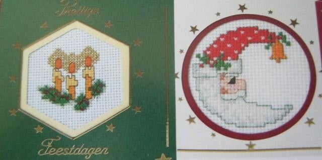 Borduurpatroon  Kerst kaars en Kerst man   nr 5512, Verzenden, Nieuw, Handborduren, Patroon