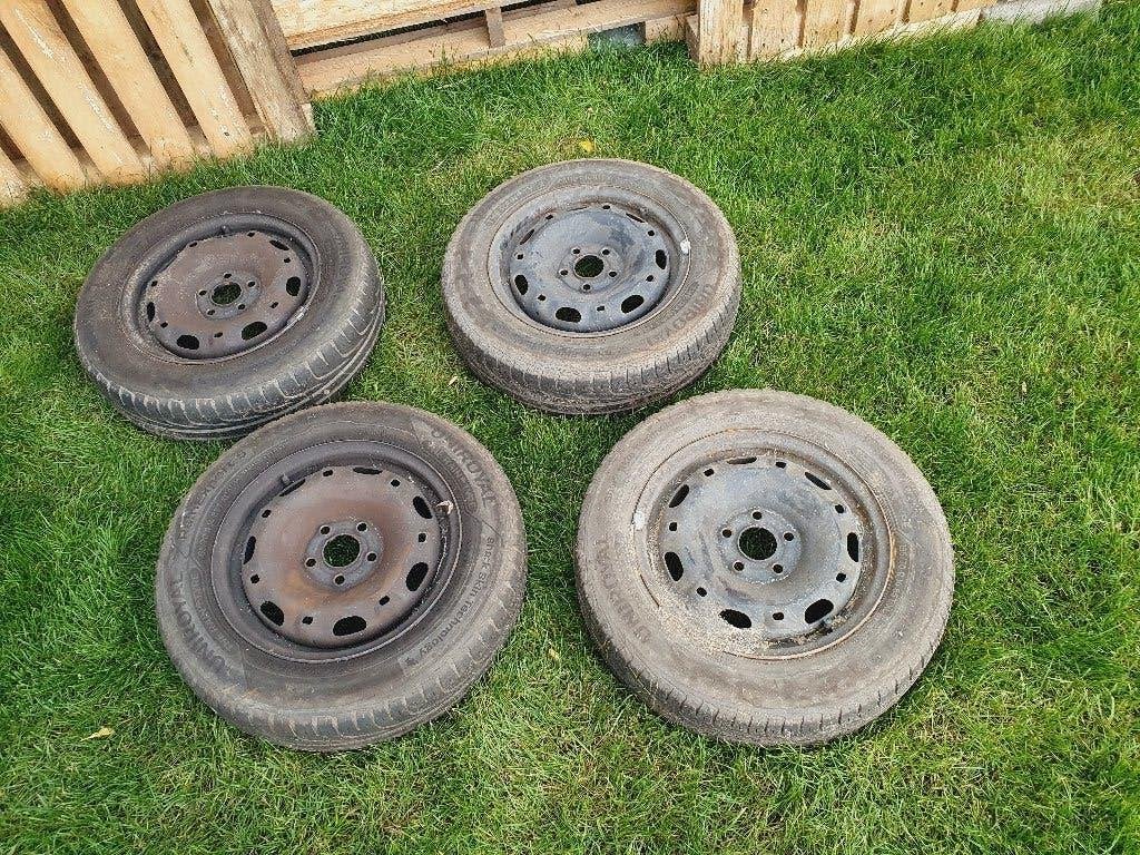Zomerbanden op velg, Ophalen, 14 inch, Gebruikt, Band(en)