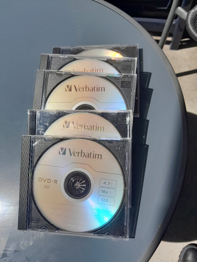 5 stuks DVD-R in Jewel Case., Alle leeftijden, Ophalen of Verzenden, Zo goed als nieuw