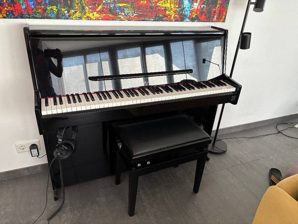 Oostendorp P1 Basic II ST PE chroom digitale piano, Ophalen, Zwart, Zo goed als nieuw, Piano