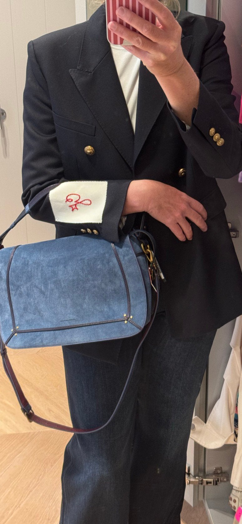 Jerome Dreyfuss Pepito Large Tas - Nieuw met labels, Verzenden, Nieuw, Blauw, Schoudertasje