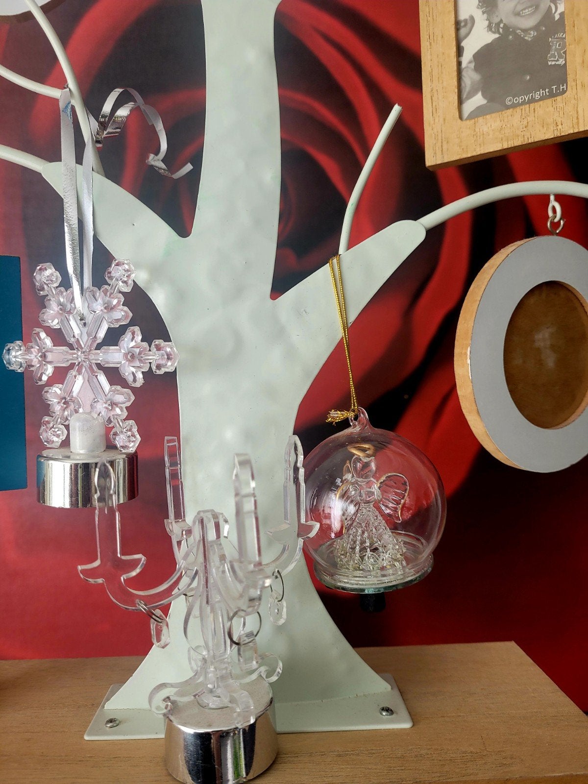 Decoratieve fotoboom met diverse fotolijstjes, Meerkleurig, Nieuw, Ophalen of Verzenden, Metaal