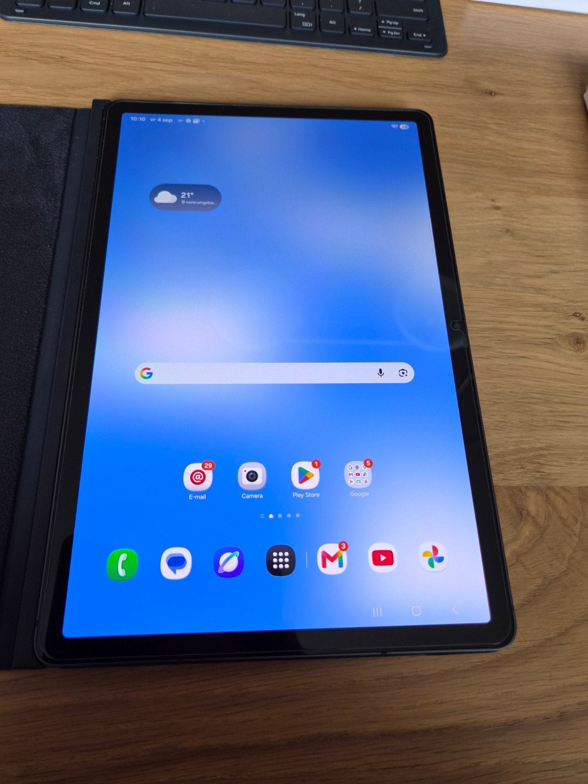 Samsung Galaxy Tab S9 met toetsenbord en Smart Book Cover, Ophalen, 11 inch, Zo goed als nieuw, Galaxy Tab S9