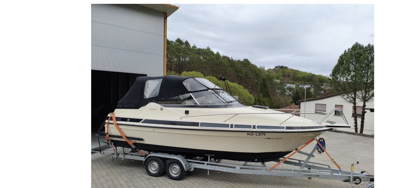 Windscherm glas scand 7800, Watersport en Boten, Ophalen, Gebruikt, Onderhoud en Reparatie