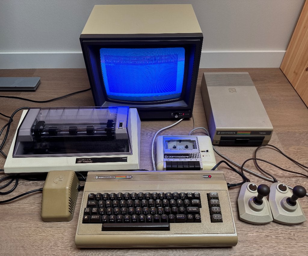 Commodore 64 set | 1541 | Datasette | Printer | Monitor, Computers en Software, Vintage Computers, Ophalen, Commodore C64