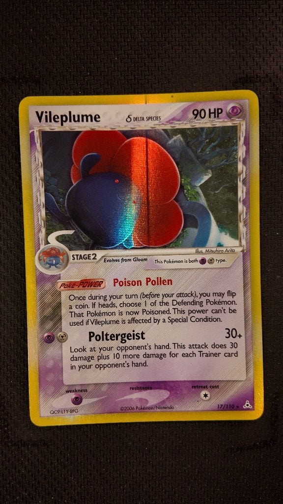 Vileplume δ 1 17 Holon Phantoms | Pokemon kaart, Ophalen, Zo goed als nieuw, Losse kaart, Foil