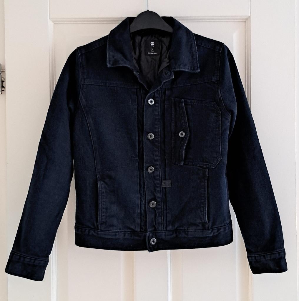 G-Star donkerblauw denim jack/jas wintermodel 152 43882