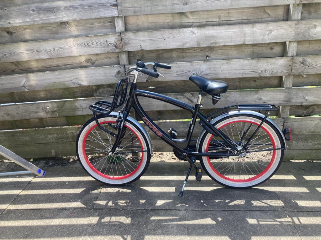 Jongensfiets Alpina Clubb 22 inch, Fietsen en Brommers, Fietsen | Cruisers en Lowriders, Ophalen, Terugtraprem, Gebruikt, Staal