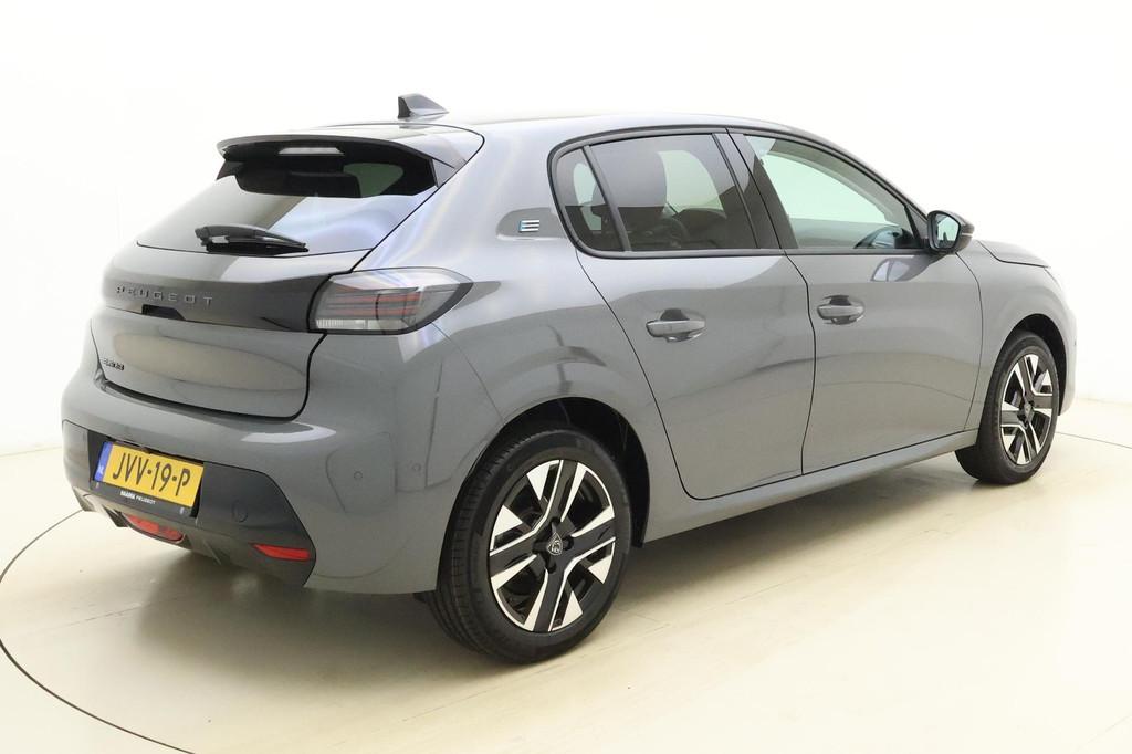 Peugeot e-208 EV Allure Avantage 51 kWh 3-Fasen l 360 Camera, Gebruikt, 156 pk, Leder en Stof, Parkeersensor
