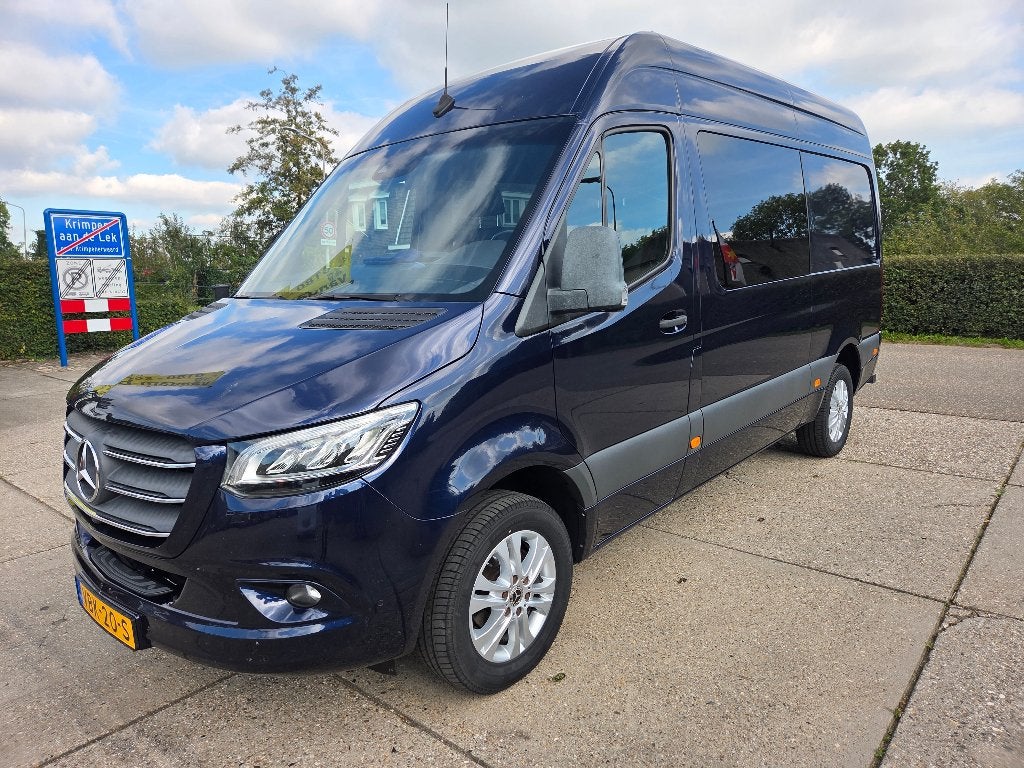Mercedes Sprinter 2019 319 3.0 CDI EURO 6, 6-pers., 1e eig., Auto's, Automaat, Stof, Euro 6, Blauw