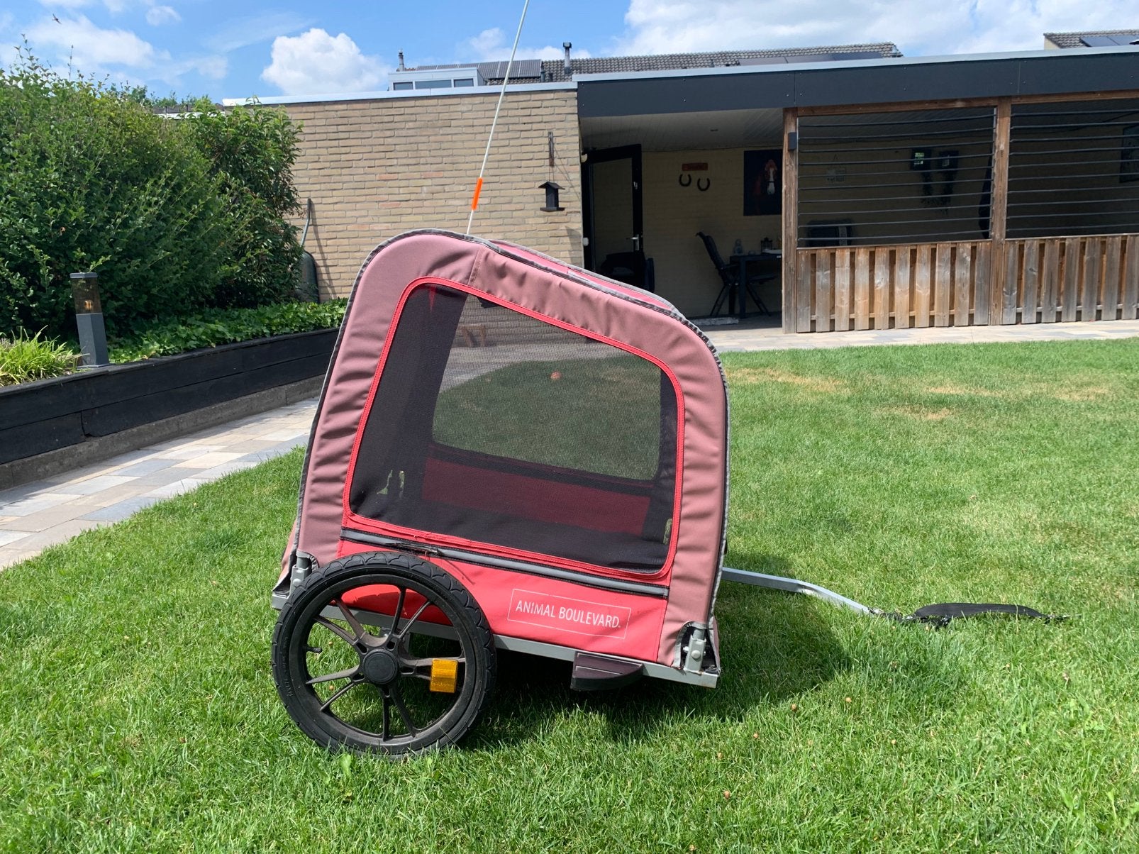 Honden fietskar, Fietsen en Brommers, Fietsaccessoires | Aanhangers en Karren, Ophalen, Gebruikt, Opvouwbaar, 20 tot 40 kg