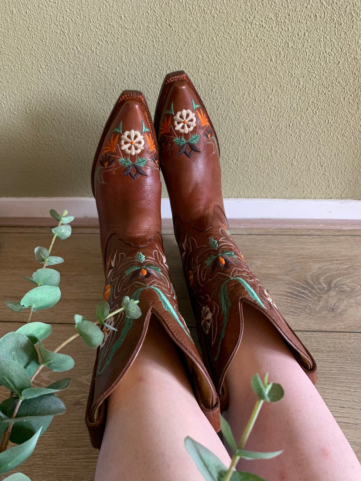 Tony Lama flowerboots 41 western boots laarzen, Hoge laarzen, -, Nieuw, Ophalen of Verzenden