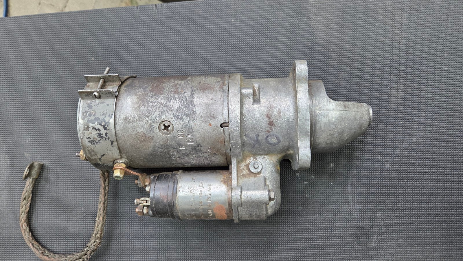 Massey Ferguson-Lucas M127 Startmotor 2.8kW 12V, Ophalen of Verzenden, Gebruikt, Oldtimer onderdelen