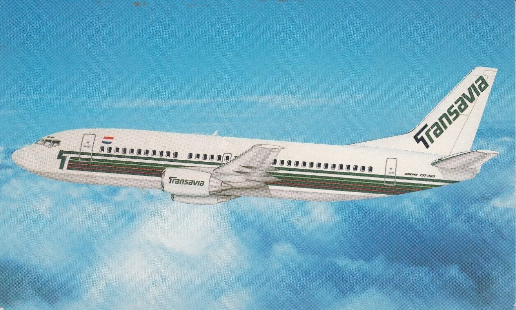 Ansichtkaart - Nederland- 1992 - Transavia- Boeing 737-300, Verzenden, 1980 tot heden, Ongelopen, Noord-Holland