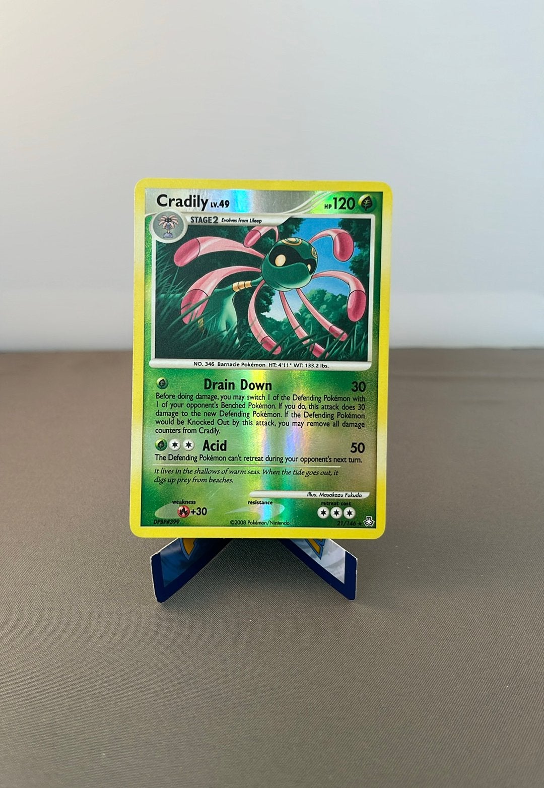 Cradily Lv.49 (LA 21) Legends Awakened (reverse holo), Ophalen of Verzenden, Zo goed als nieuw, Losse kaart