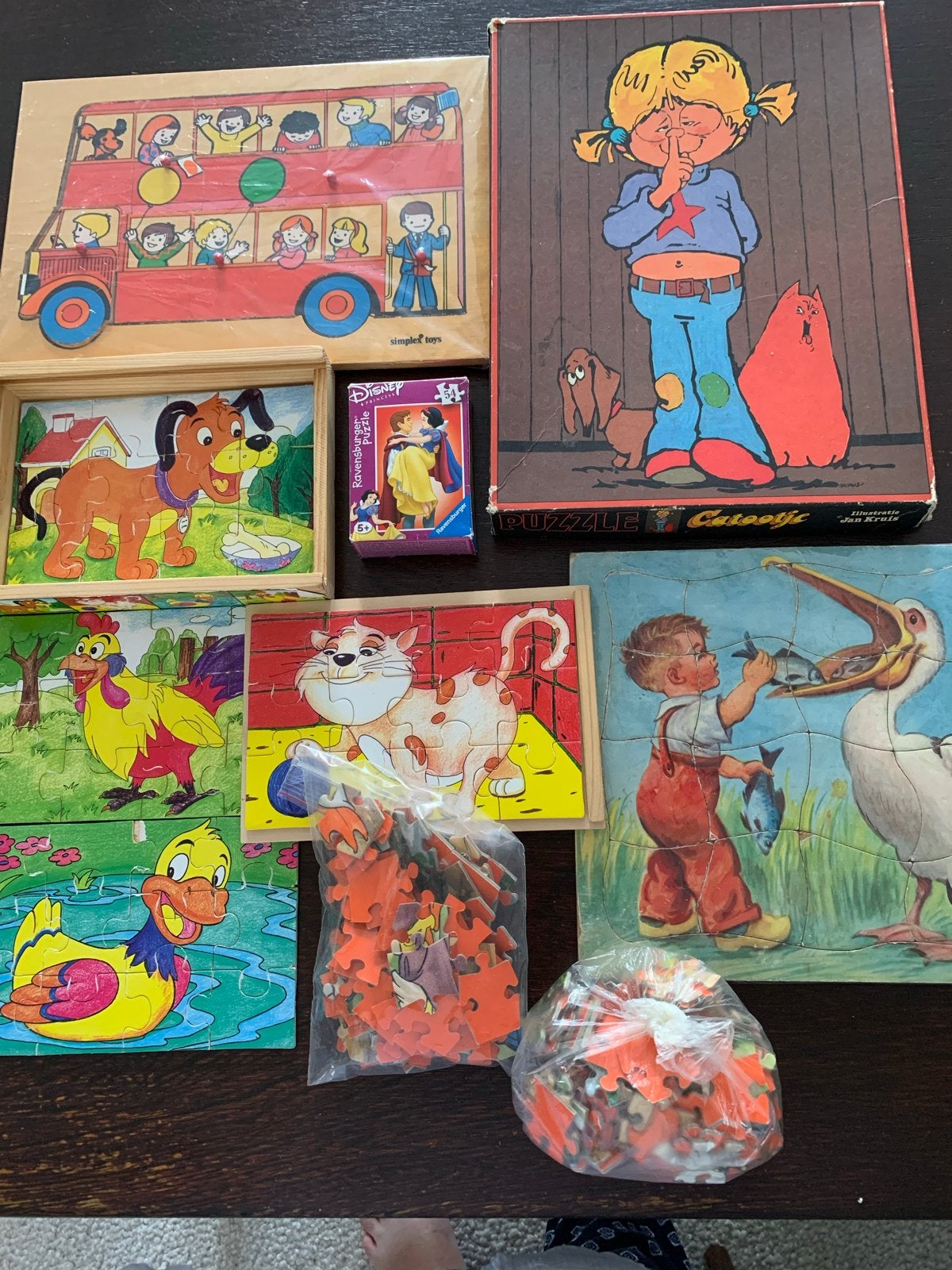 Diverse kinderpuzzels - Houten en kartonnen, Kinderen en Baby's, Speelgoed | Kinderpuzzels, Ophalen, 2 tot 4 jaar, Gebruikt, 10 tot 50 stukjes