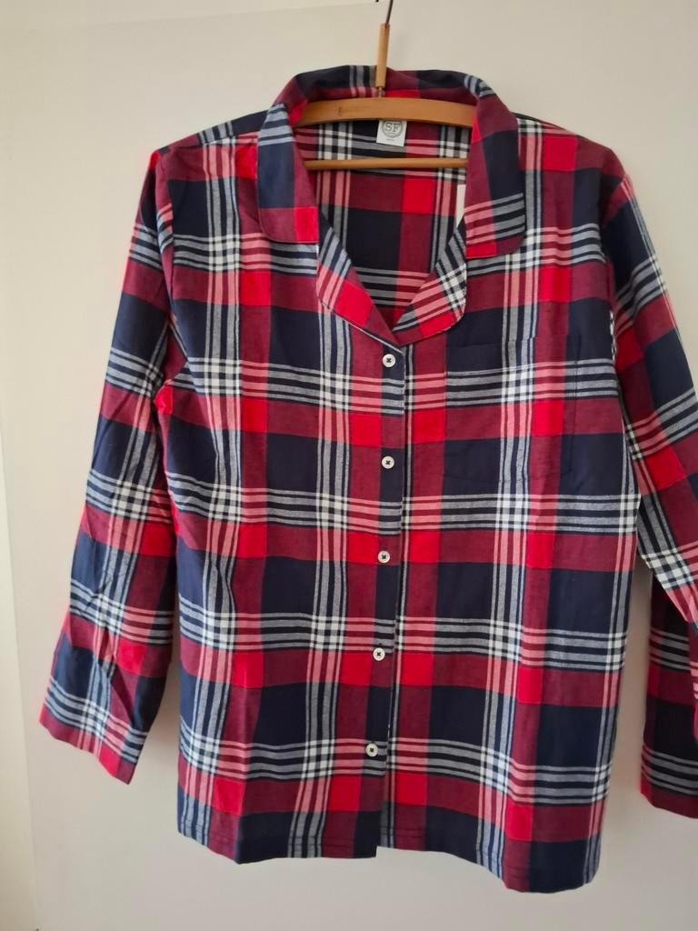 Nieuwe flanellen pyamajas maat L., Kleding | Heren, Ophalen of Verzenden, Nieuw, Maat 52/54 (L)