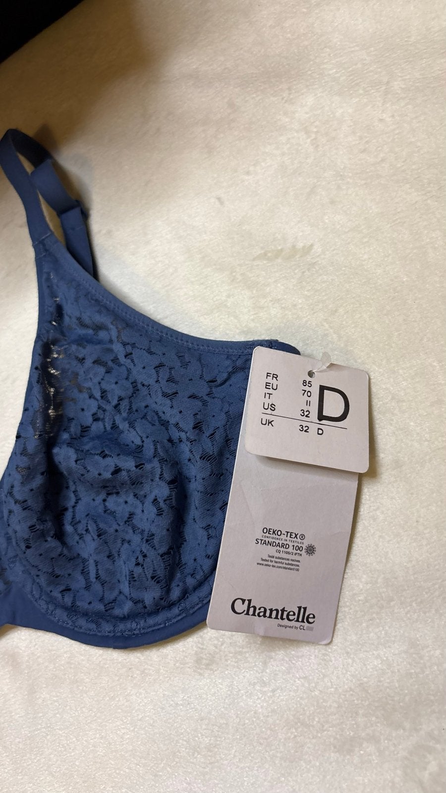 Chantelle BH 70D - Nieuw met kaartjes, Verzenden, Blauw, BH
