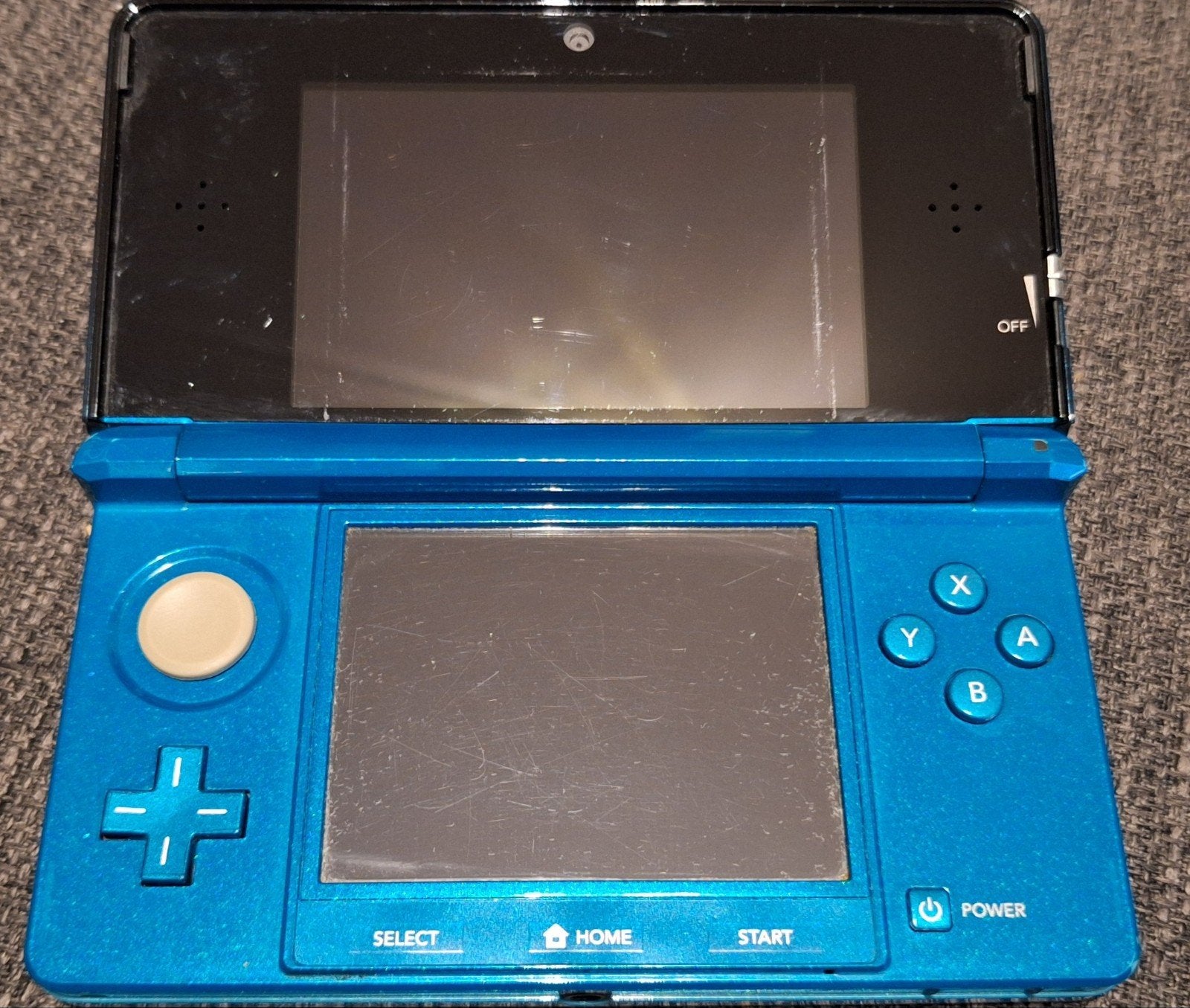 Nintendo 3DS Aqua Blue, Blauw, Ophalen of Verzenden, 3DS, Gebruikt