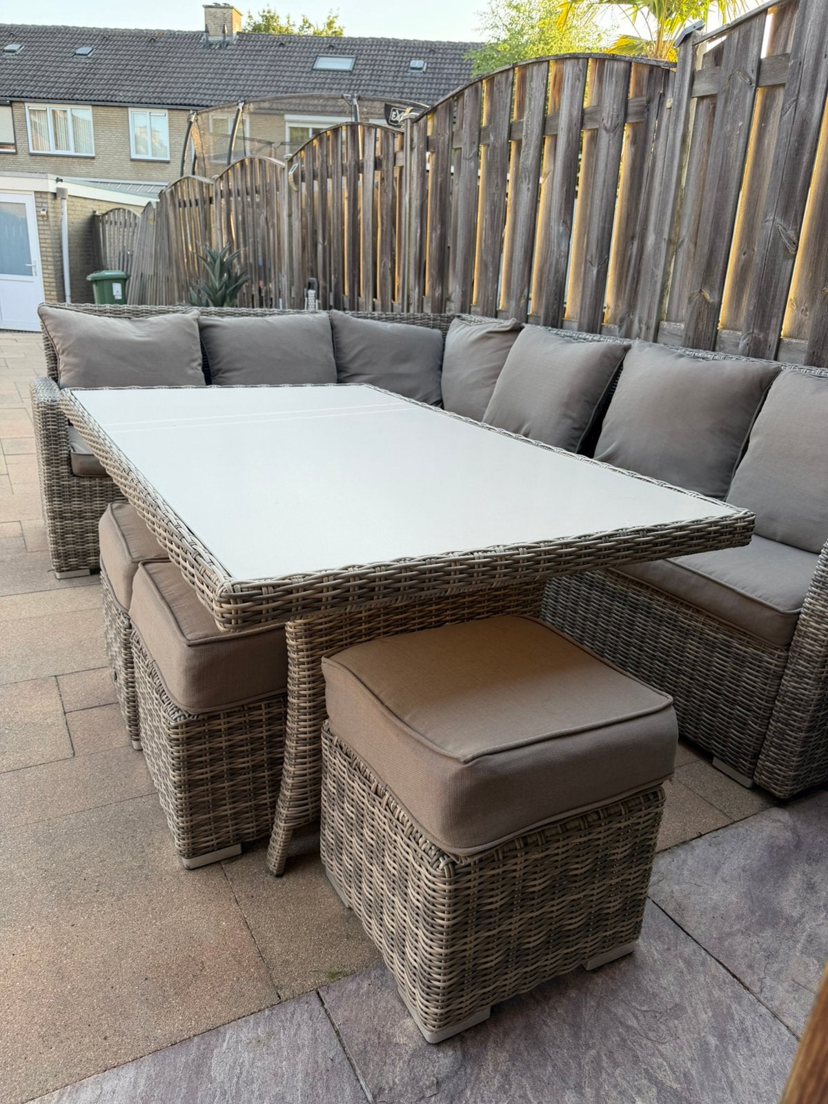 Loungeset te koop, Ophalen, Kunststof, Loungeset, 8 zitplaatsen