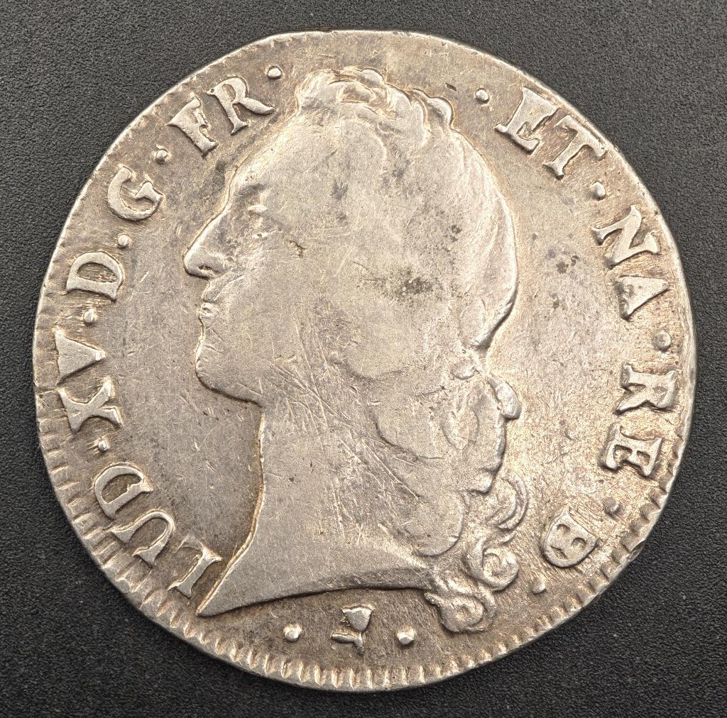 1764 1 ECU Frankrijk Lodewijk XV, Verzenden, Frankrijk, Losse munt, Zilver