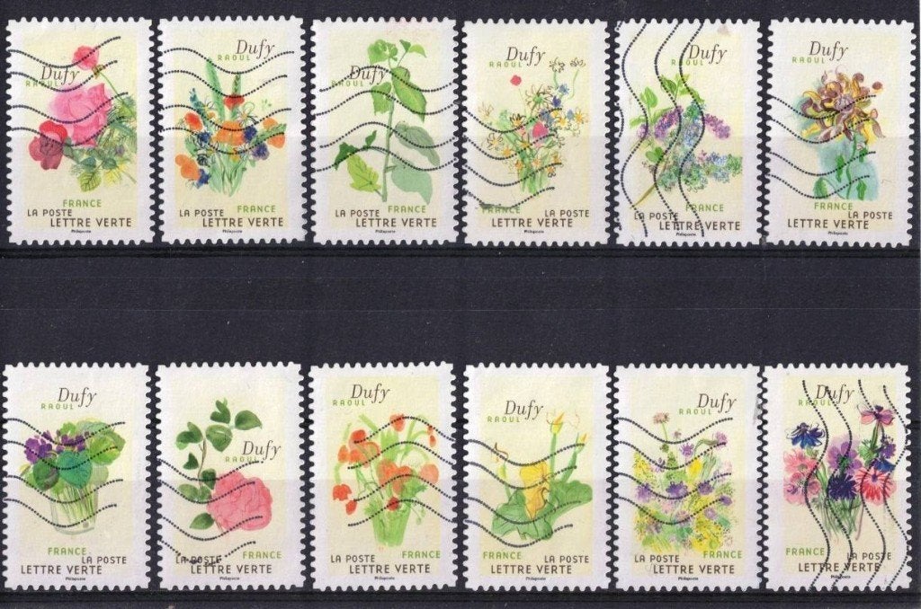 Frankrijk, serie "bloemen" 2024-66, Verzenden, Gestempeld