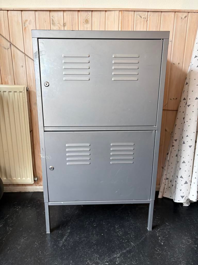 IKEA Ps lockerkast grijs metaal, Ophalen, Gebruikt, Industrieel