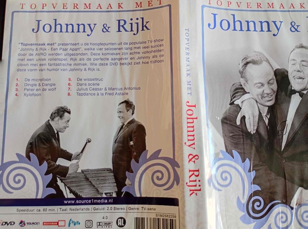 Johnny Kraaijkamp en Rijk de Gooijer DVD 's LP, Alle leeftijden, Ophalen of Verzenden, Zo goed als nieuw, Tv-programma of Sketches
