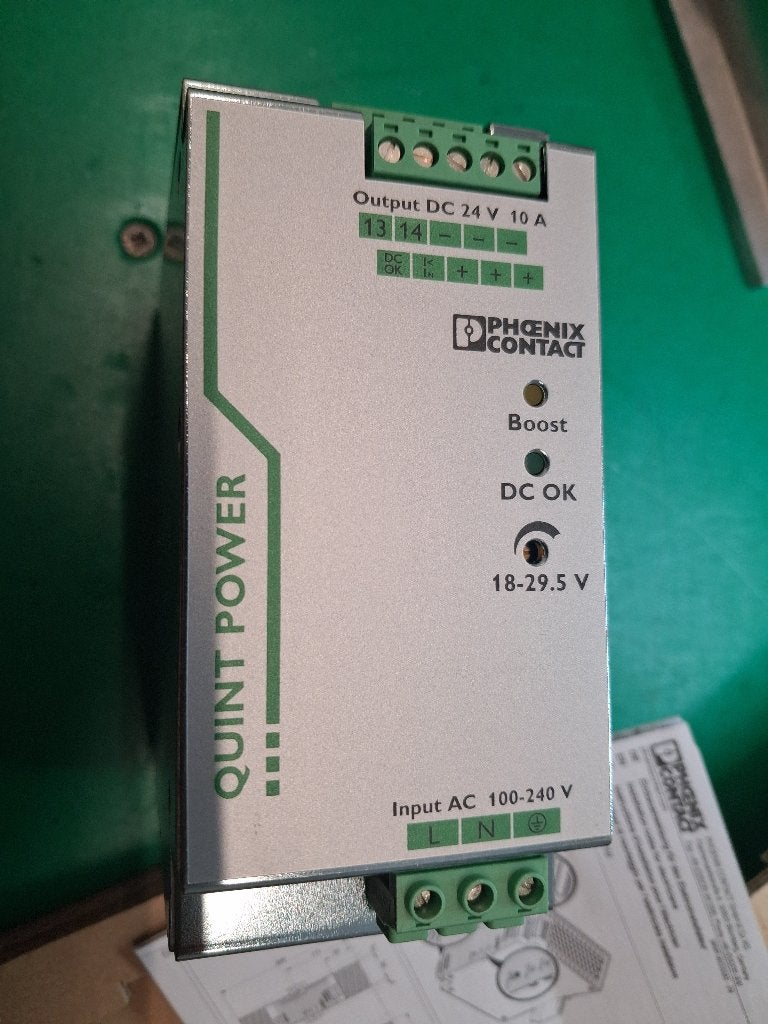 24V voeding Phoenix contact 10A 24V QUINT-PS/1AC/12DC/10, Ophalen of Verzenden, Nieuw