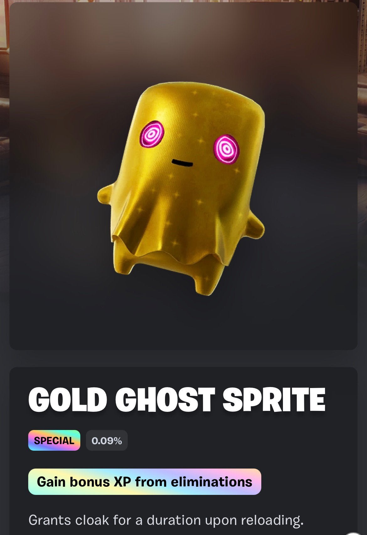 Fortnite gold ghost sprite, Ophalen, Zo goed als nieuw