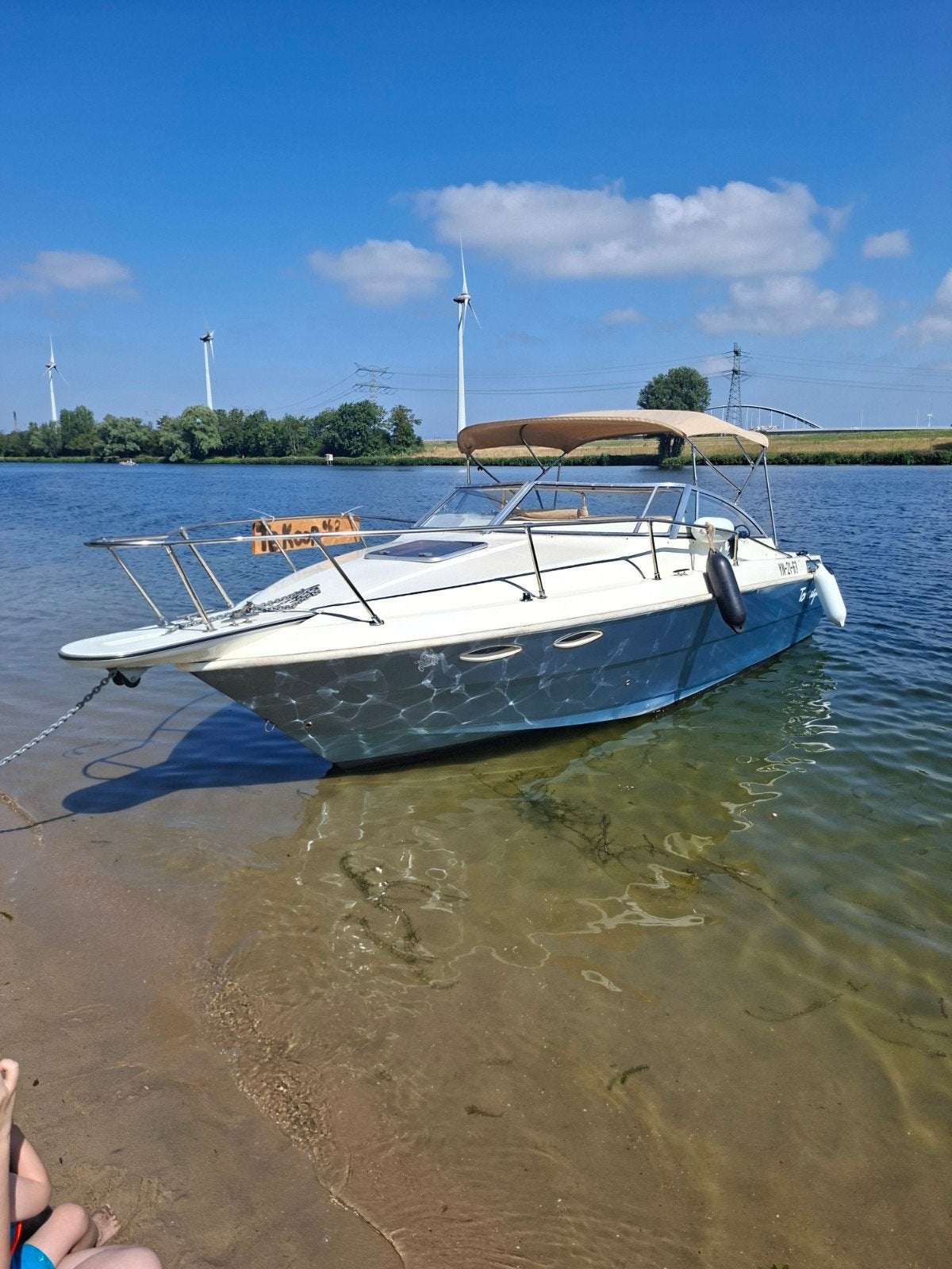 motorboot/speedboot, Watersport en Boten, Speedboot, Ophalen of Verzenden, Zonnedek