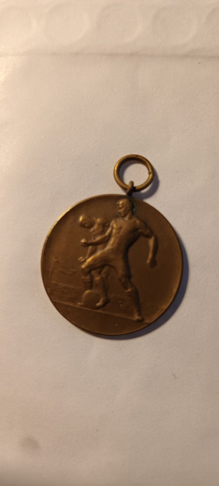 Oude bronzen jubileum medaille voetbal, Ophalen of Verzenden, Brons, Nederland