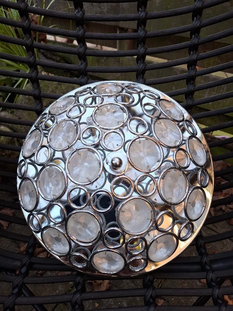 Moderne plafondlamp merk Steinhauer 6746CH, Zilver, Dimbaar, Modern, Ophalen of Verzenden