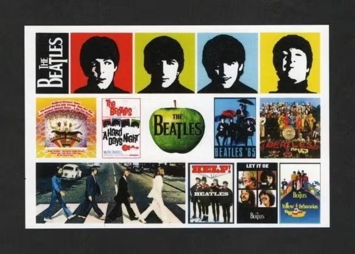 Ansichtkaart The Beatles Help Let It Be Yellow Submarine., Ophalen of Verzenden, 1980 tot heden, Ongelopen, Sterren en Beroemdheden