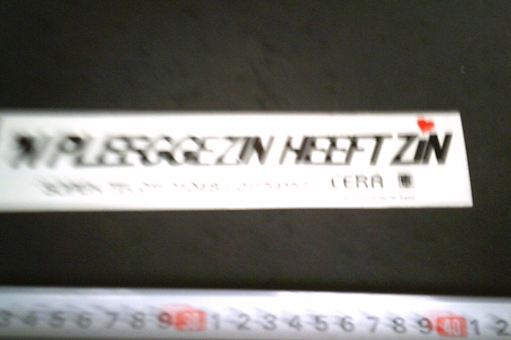 sticker 'n pleeggezin heeft zin Sopeh   cera spaarbank, Ophalen of Verzenden, Zo goed als nieuw