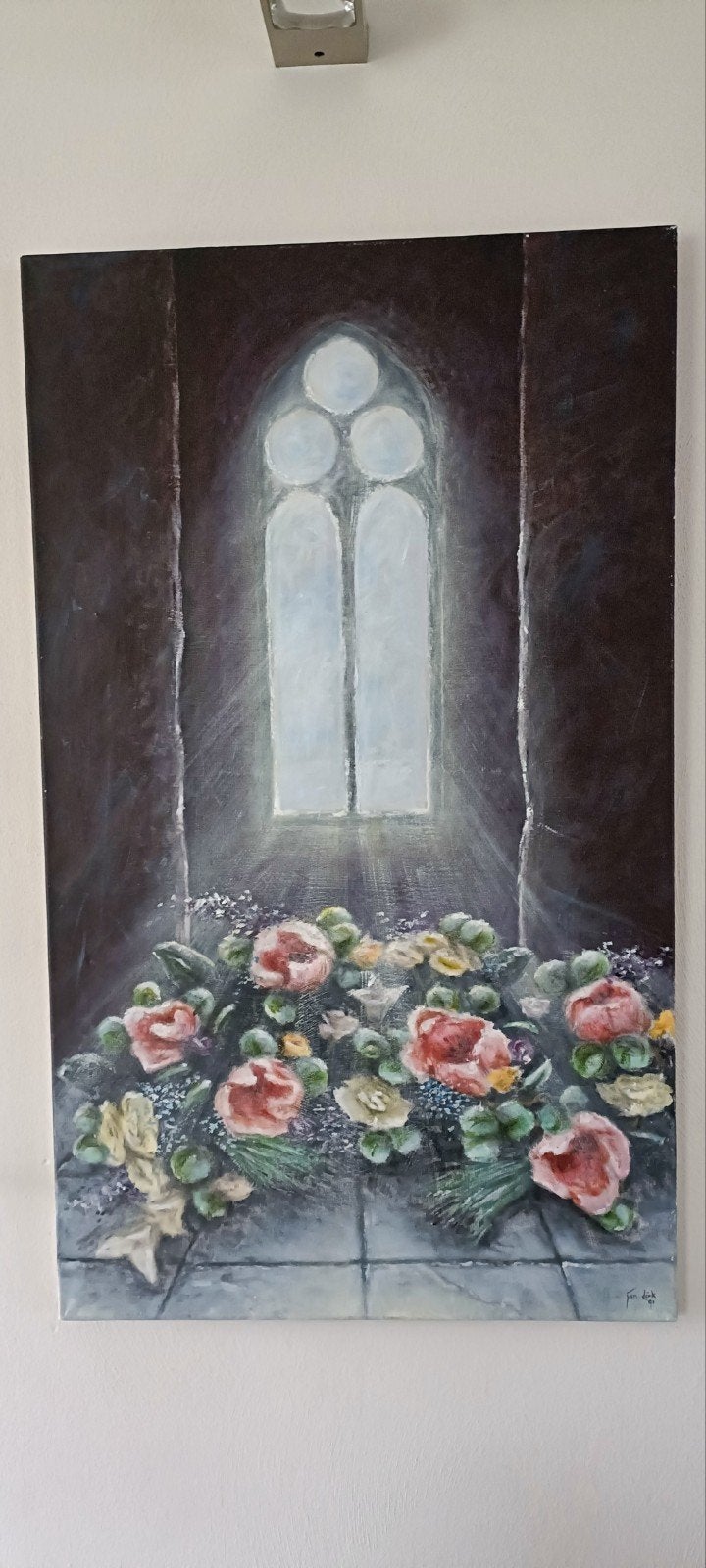 schilderij stilleven bloemen, Antiek en Kunst, Kunst | Schilderijen | Abstract, Ophalen