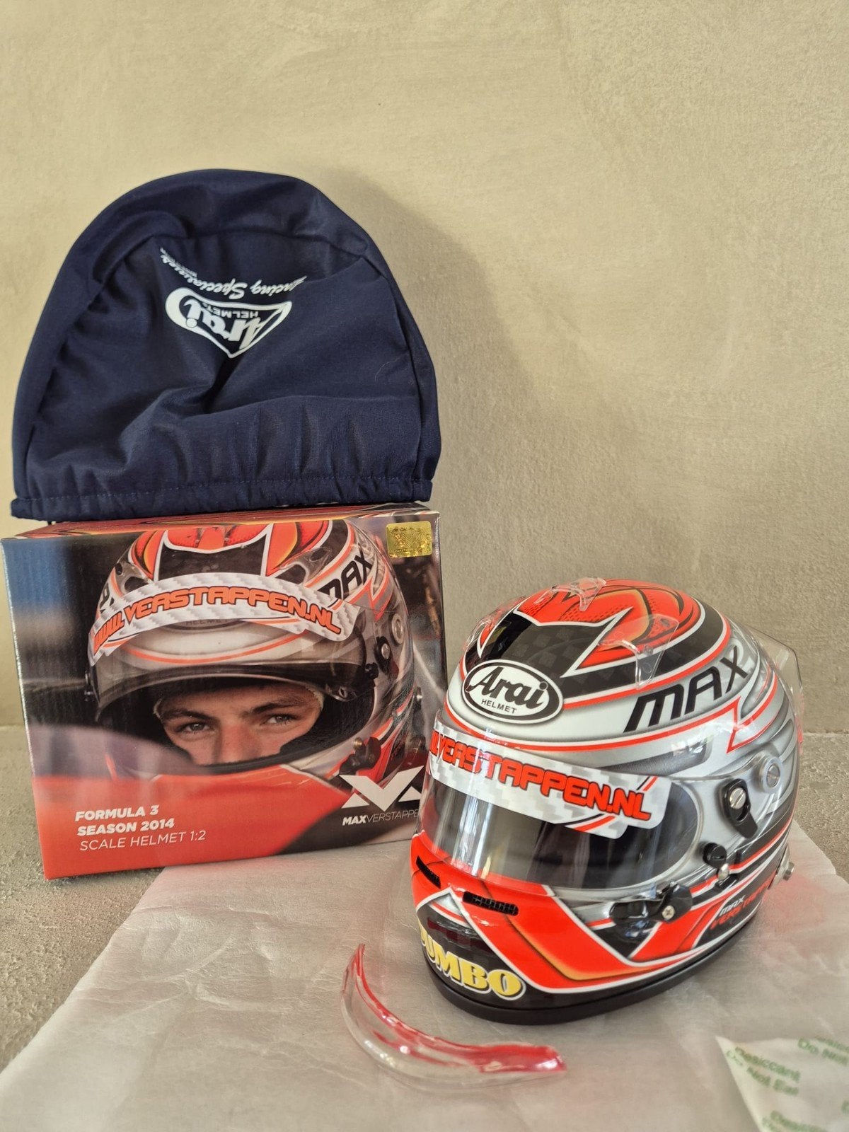 max verstappen f3 formule 3 helm  2014, Ophalen of Verzenden, Nieuw, Formule 1