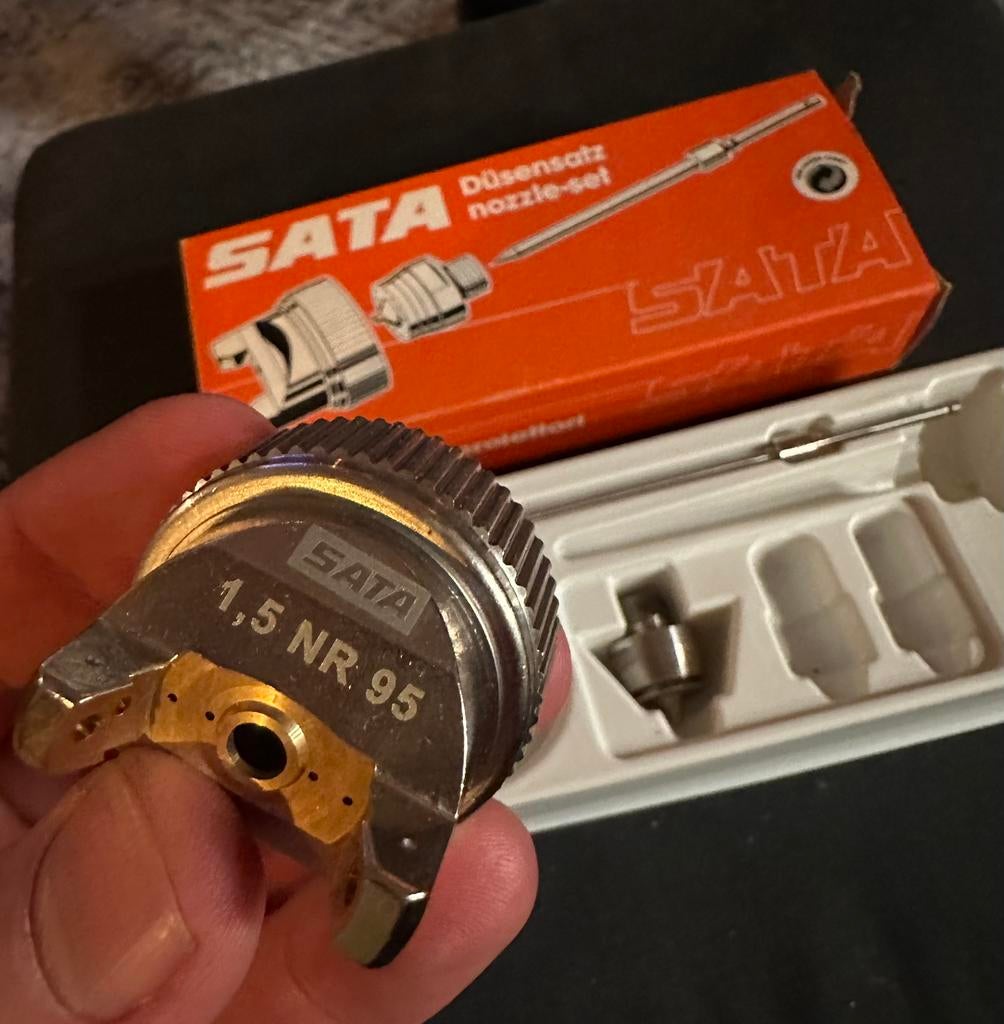 Sata Mondset Verfpistool NR 95 / 1,3 - 1,5 - 1,7 - 2,0, Ophalen of Verzenden, Nieuw