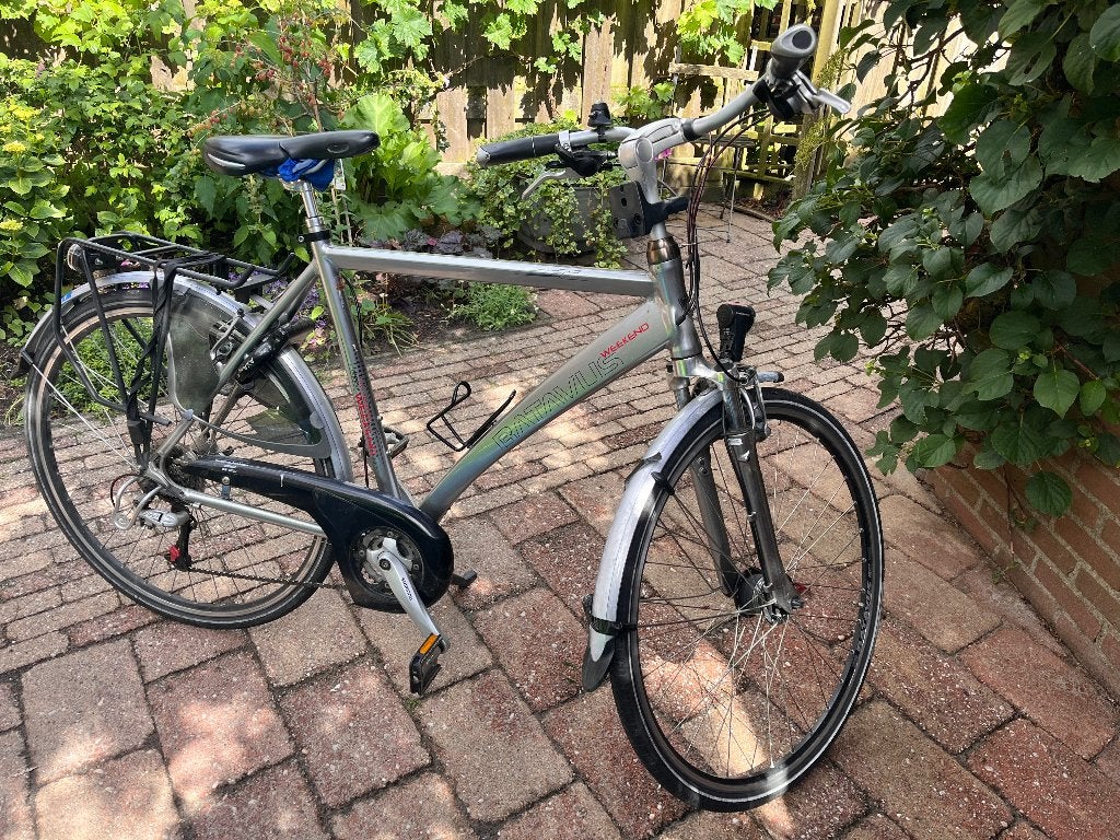 Batavus Weekend herenfiets, Fietsen en Brommers, Fietsen | Heren | Herenfietsen, Ophalen, Gebruikt, Velgrem, Versnellingen