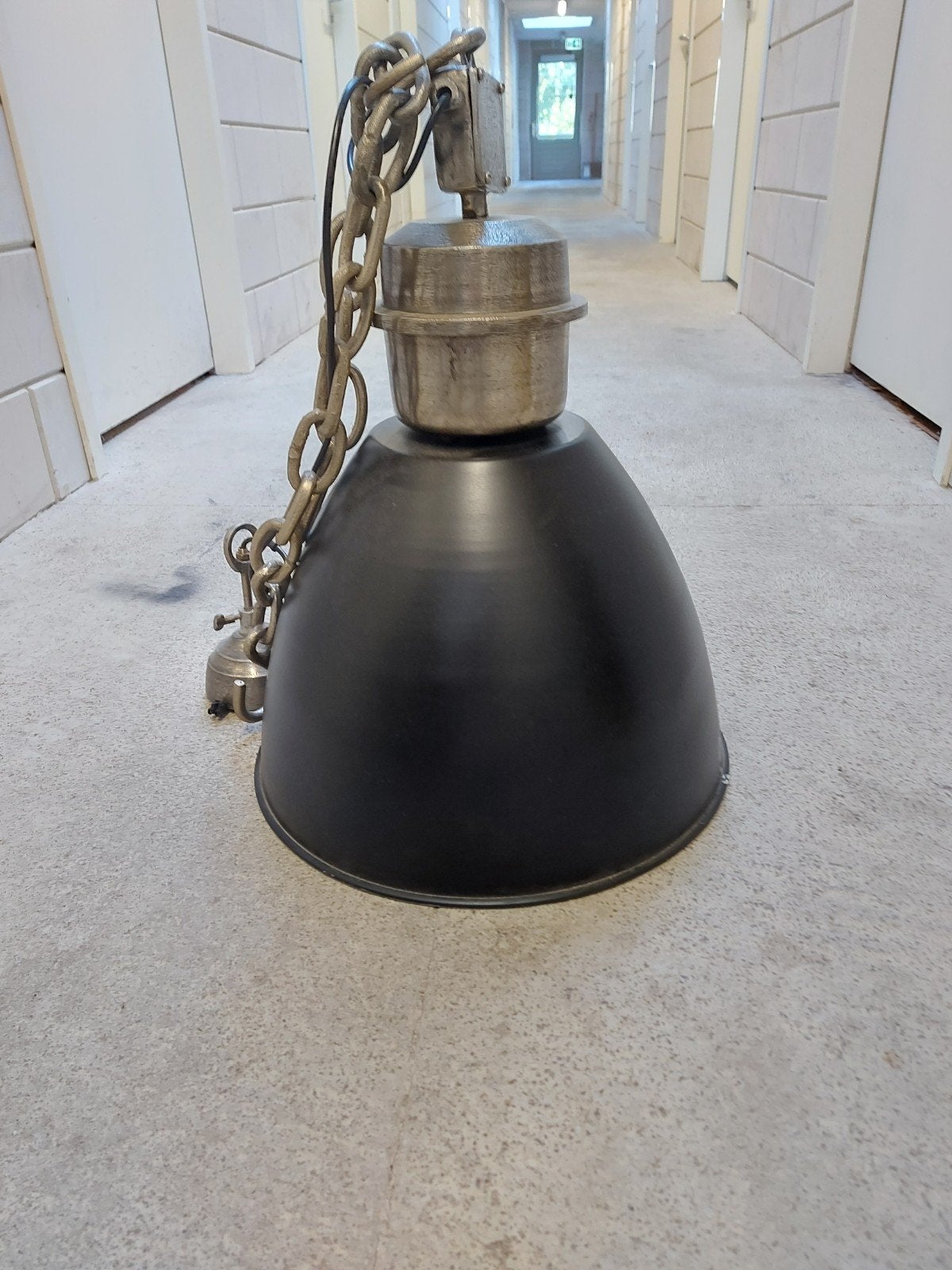 Industriële hanglamp - Zwart met ketting, Ophalen