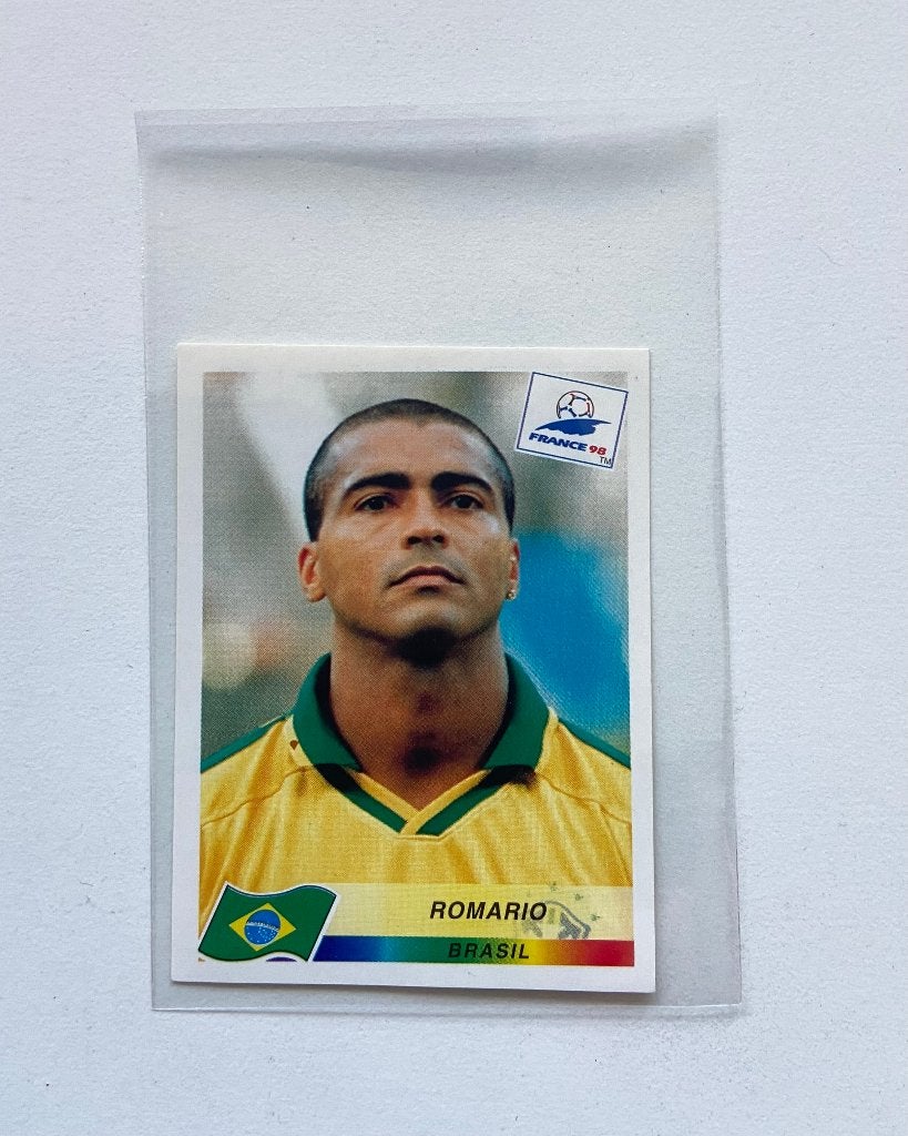 Panini WK 1998 - Romario, Ophalen of Verzenden, Zo goed als nieuw, Sticker