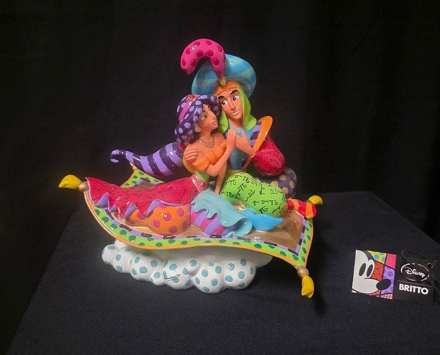 Alladin and Jasmine Romero Britto, Ophalen, Overige figuren, Zo goed als nieuw, Beeldje of Figuurtje